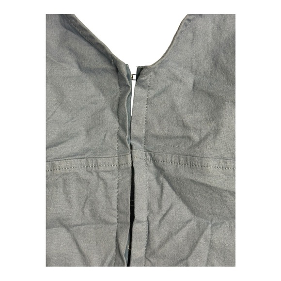 Urban Outfitters Sari Seamed Linen-Blend Halter Vest‎ Top Ashleigh Blue M NWT - Picture 8 of 13